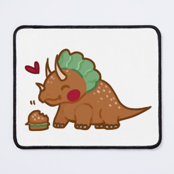 Item preview, Triceratops cheeseburger designed and sold by dinosaurfibi.