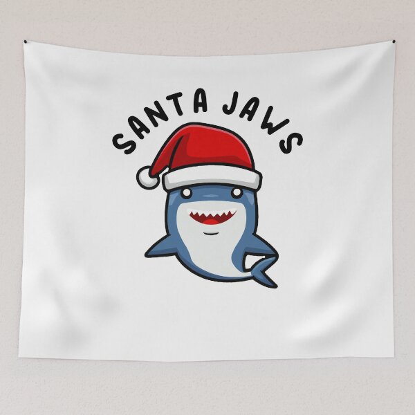 Item preview, Santa Jaws Shark Christmas Pun designed and sold by Daytone.