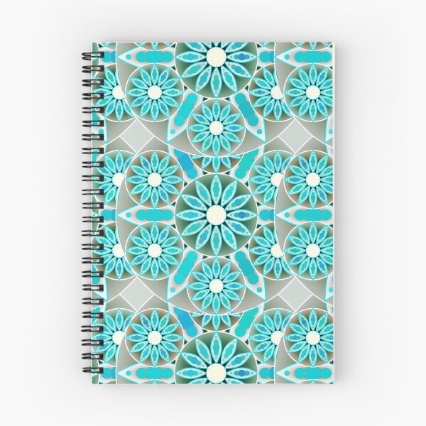 Item preview, Mandala pattern, turquoise, grey designed and sold by Marymarice.
