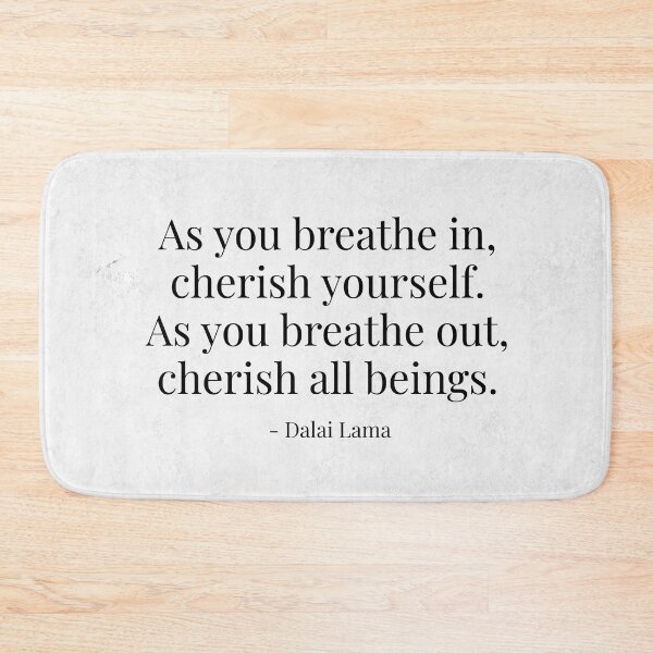 Item preview, As you breathe in, cherish yourself - Dalai Lama  designed and sold by tiloimaina.