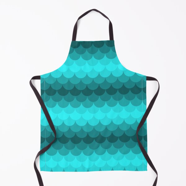 Item preview, Mermaid / Dragon Scales in Turquoise Hues Seamless Repetitive Pattern designed and sold by marie-inks.