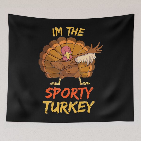 Aperçu de l'œuvre Pyjama de fête de Thanksgiving de groupe familial assorti à la dinde sportive créée et vendue par CassiAydi284058.