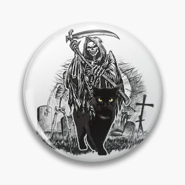 Item preview, Death with a black cat designed and sold by uni.