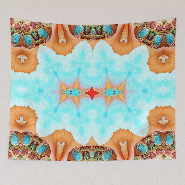 Item preview, HARMONIOUS COCKTAIL OF ARUBA SHELLFISH - UNFORGETTABLE ARUBA SOUVENIRS - ARUBA ISLAND PARADISE ABSTRACT GEOMETRIC PAINTING - ARUBA ABSTRACT FLAG INSPIRATION - ARUBA ONE HAPPY ISLAND. designed and sold by Ralek.