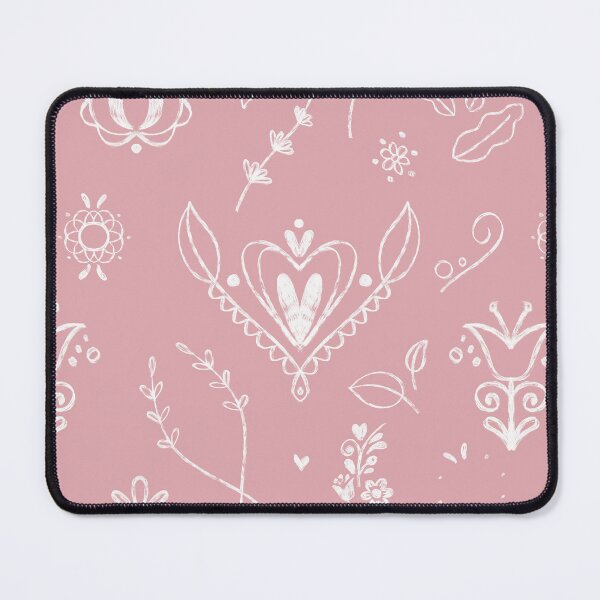 Item preview, Romantic Slavic Folk Nature Motif Boho Bohemian Seamless Rose Pink Pattern designed and sold by marie-inks.