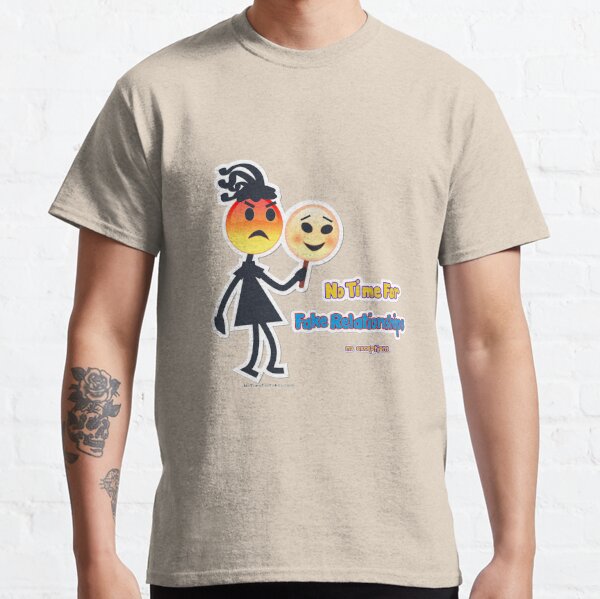 Fake Relationships Girl Emoji Classic T-Shirt