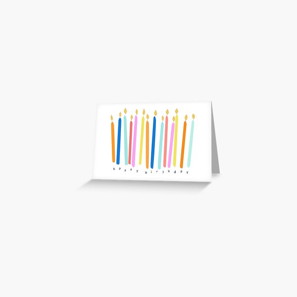 Birthday Candles Greeting Card