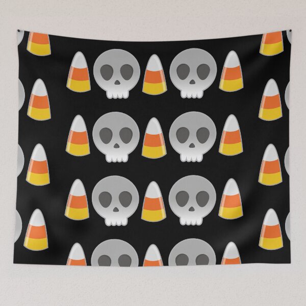 Item preview, skull and candy corn designed and sold by jazzydevil.