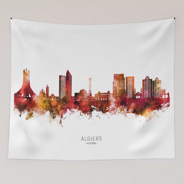 Item preview, Algiers Algeria Skyline designed and sold by ArtPrints.