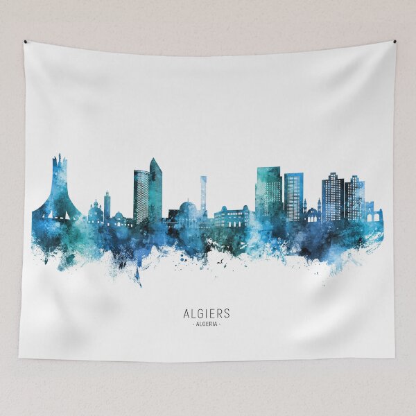 Item preview, Algiers Algeria Skyline designed and sold by ArtPrints.