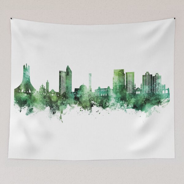 Item preview, Algiers Algeria Skyline designed and sold by ArtPrints.