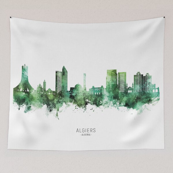 Item preview, Algiers Algeria Skyline designed and sold by ArtPrints.