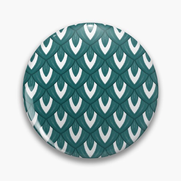 Item preview, Mermaid / Dragon Scales in Blue and White Elegant Seamless Repetitive Pattern designed and sold by marie-inks.