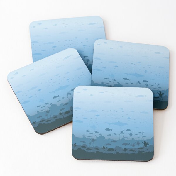 Item preview, EMR - Rocky reef critters gradient print designed and sold by emr-nz.