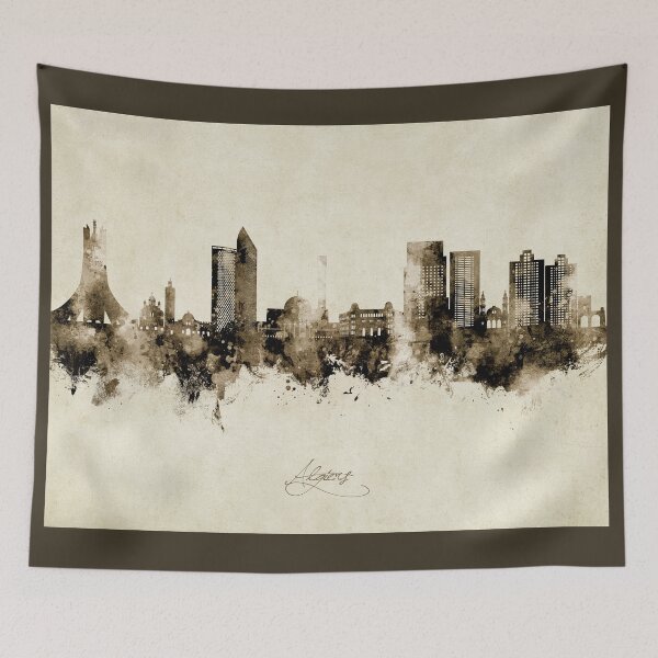 Item preview, Algiers Algeria Skyline designed and sold by ArtPrints.