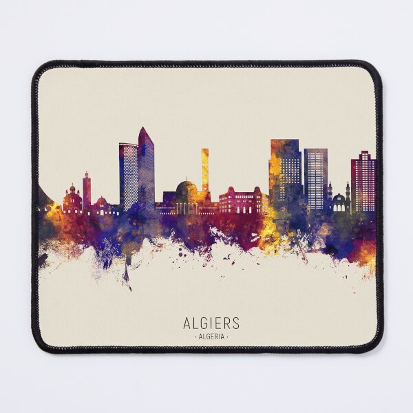 Item preview, Algiers Algeria Skyline designed and sold by ArtPrints.