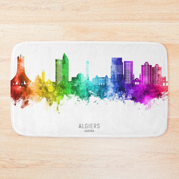 Item preview, Algiers Algeria Skyline designed and sold by ArtPrints.