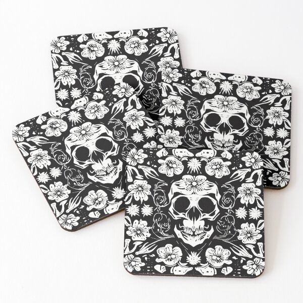 Item preview, #SkullLove Skull Flowers designed and sold by MindGlowArt.