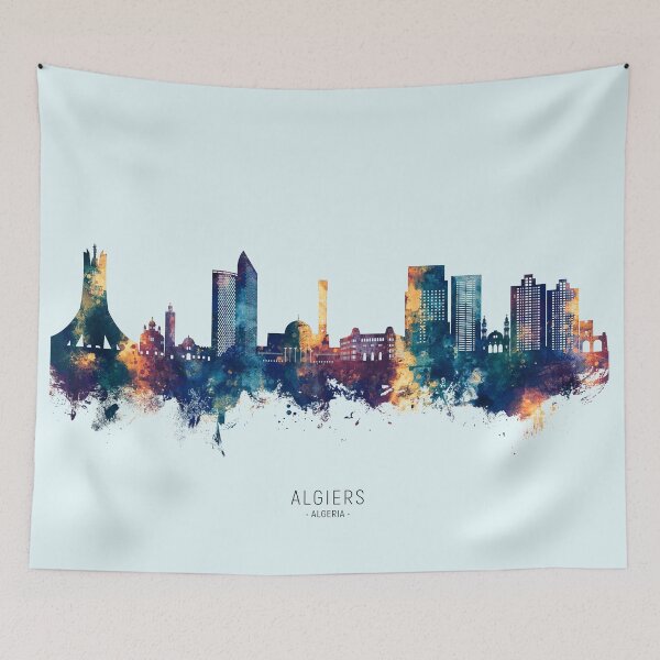 Item preview, Algiers Algeria Skyline designed and sold by ArtPrints.