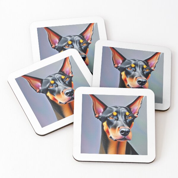 Item preview, Beautiful Doberman Oil Painting designed and sold by ManifestoDesign.