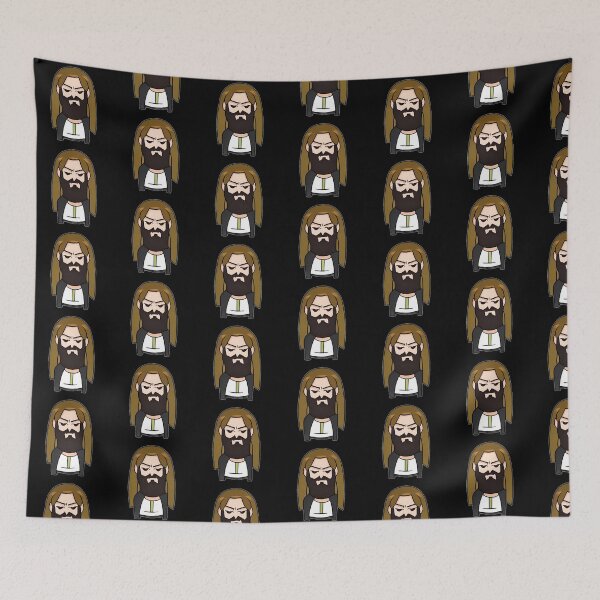 Item preview, Grouchy Jesus Christ  Head  (Anime Webtoon Style) designed and sold by Digital-Davinci.
