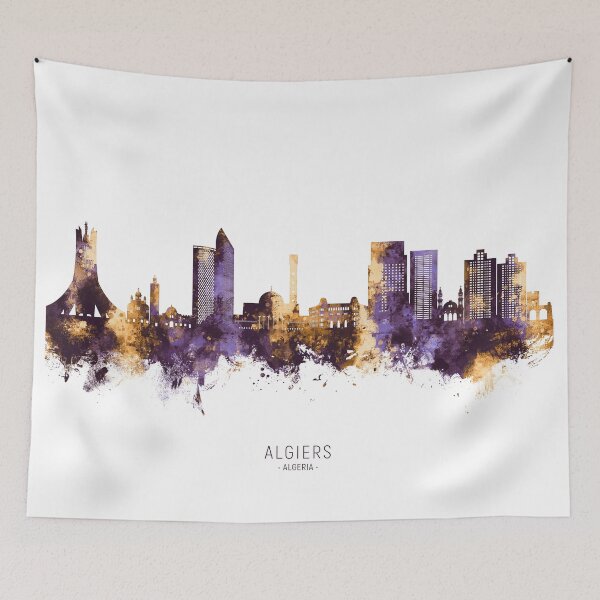 Item preview, Algiers Algeria Skyline designed and sold by ArtPrints.
