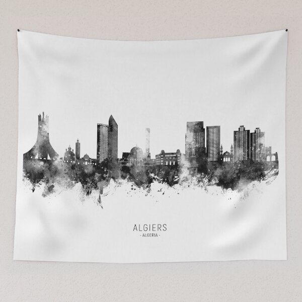 Item preview, Algiers Algeria Skyline designed and sold by ArtPrints.