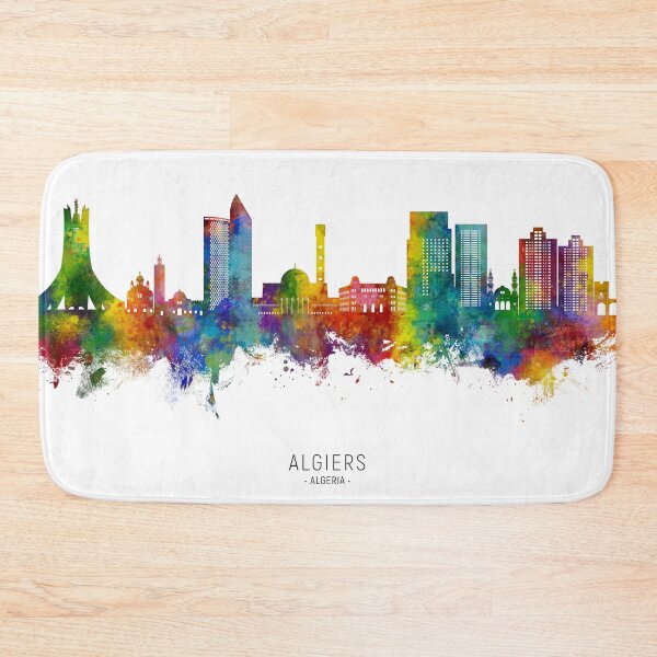 Item preview, Algiers Algeria Skyline designed and sold by ArtPrints.