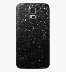 Schwarzer Kristall Bling Strass G283 Hülle & Klebefolie für Samsung Galaxy