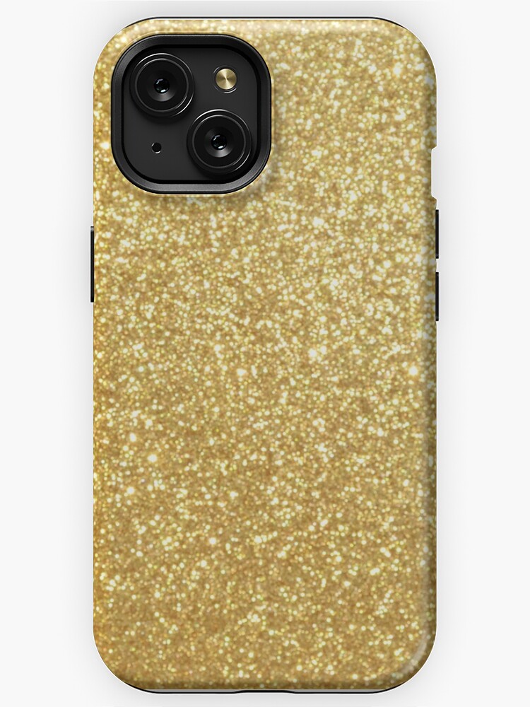 Thumbnail 1 of 4, iPhone Case, Gold Faux Glitter Sparkly Shiny Metallic Yellow  designed and sold by podartist.