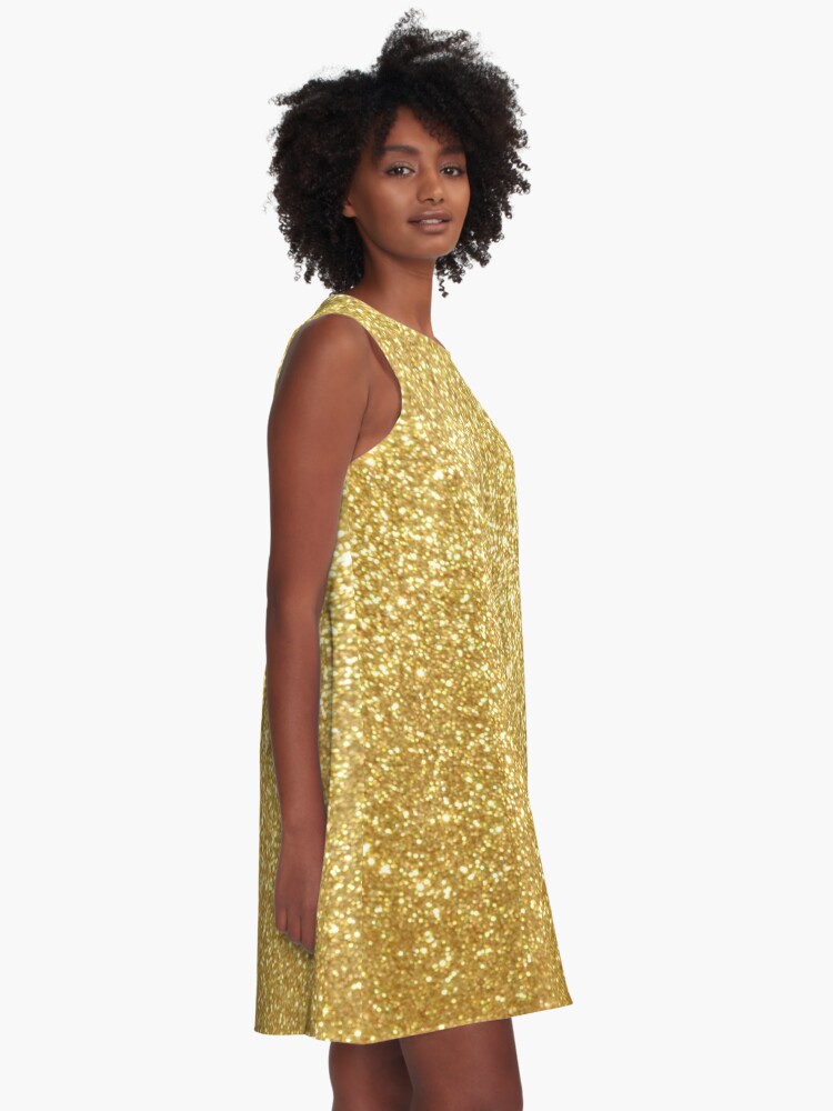 yellow sparkle dress