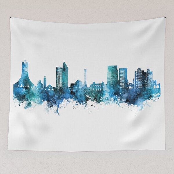 Item preview, Algiers Algeria Skyline designed and sold by ArtPrints.
