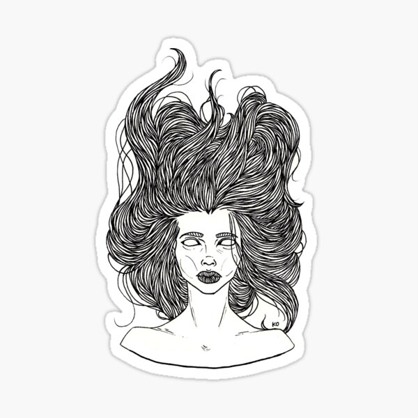 bed head Sticker