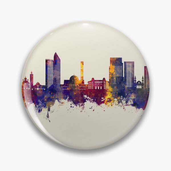 Item preview, Algiers Algeria Skyline designed and sold by ArtPrints.