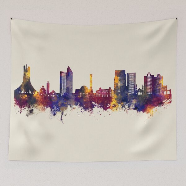 Item preview, Algiers Algeria Skyline designed and sold by ArtPrints.