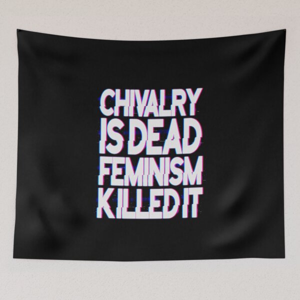 Item preview, Chilvary is dead feminism killed it, No Simp, red pill, Stay Woke Kings designed and sold by StayWokeKings.