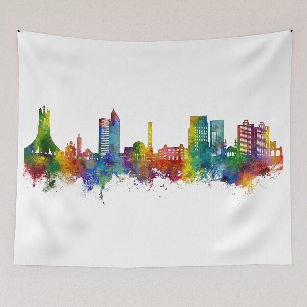 Item preview, Algiers Algeria Skyline designed and sold by ArtPrints.