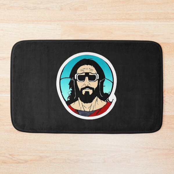 Aperçu de l'œuvre Tech Jésus-Christ portant des lunettes AR Casque VR créée et vendue par Digital-Davinci.