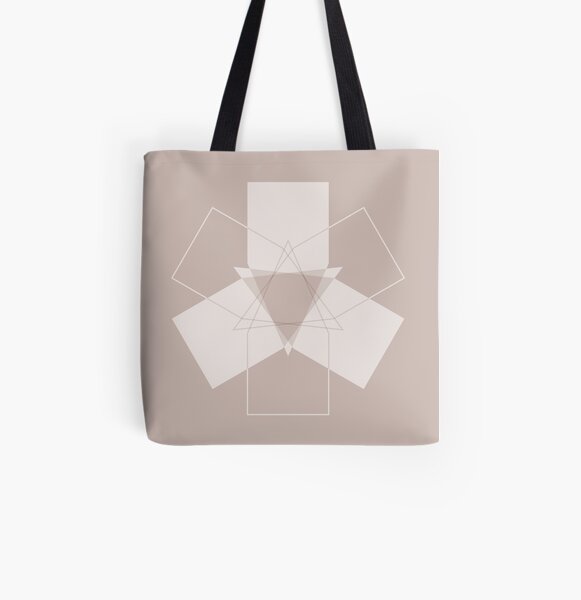 Symmetrical Geometric Design #11 - pentagon All Over Print Tote Bag