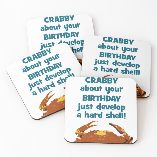 Item preview, Crabby birthday designed and sold by Happyoninside.