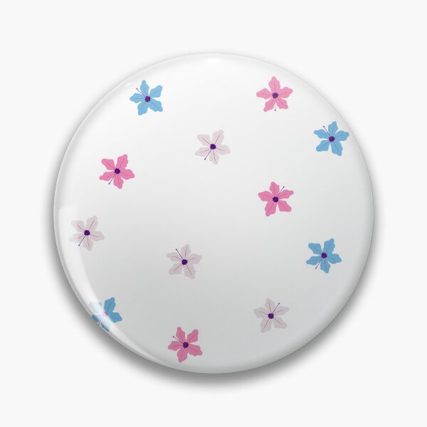 Item preview, Subtle Trans Flag Flowers Sticker Pack designed and sold by Carla Perry.