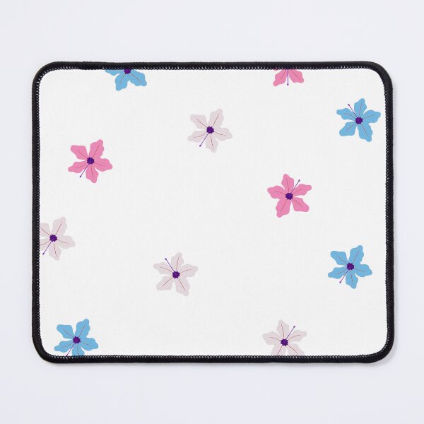 Item preview, Subtle Trans Flag Flowers Sticker Pack designed and sold by Carla Perry.