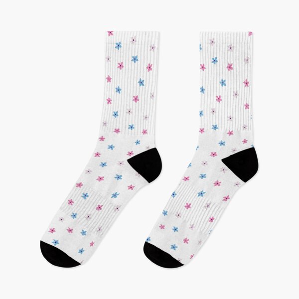 Item preview, Subtle Trans Flag Flowers Sticker Pack designed and sold by Carla Perry.