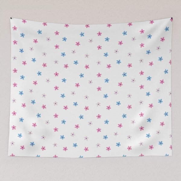 Item preview, Subtle Trans Flag Flowers Sticker Pack designed and sold by Carla Perry.