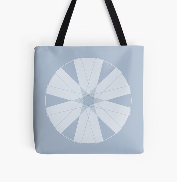 Symmetrical Geometric Design #12 - bow tie All Over Print Tote Bag