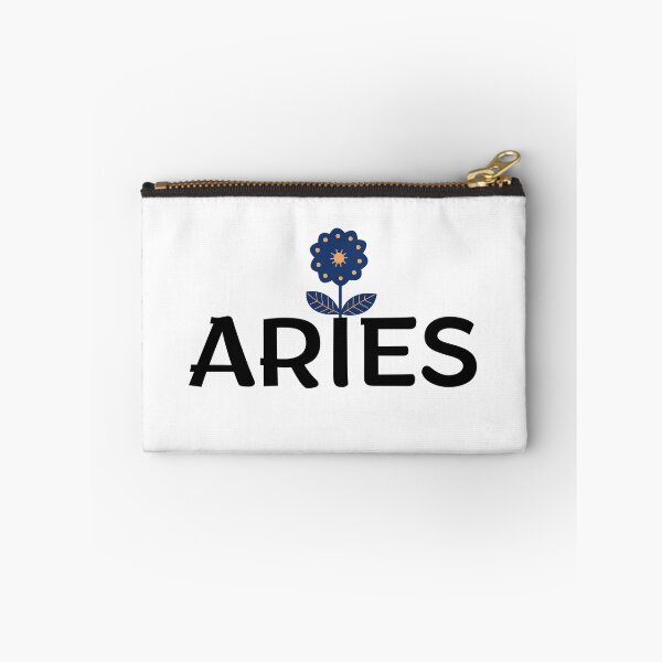 Item preview, Aries Zodiac Sign Folk Art Flower designed and sold by Hellofriendco.