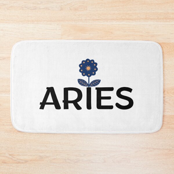 Item preview, Aries Zodiac Sign Folk Art Flower designed and sold by Hellofriendco.