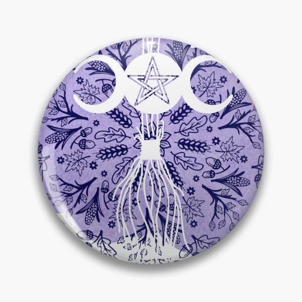 Artikelvorschau, Triple Moon Wicca Göttin Hexenbesen lila und weiß entworfen und verkauft von SarahsEmporium.