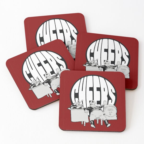 Item preview, Cheers!!! white circular thanksgiving vintage comic dude! - let the party begin! designed and sold by OptLuv.