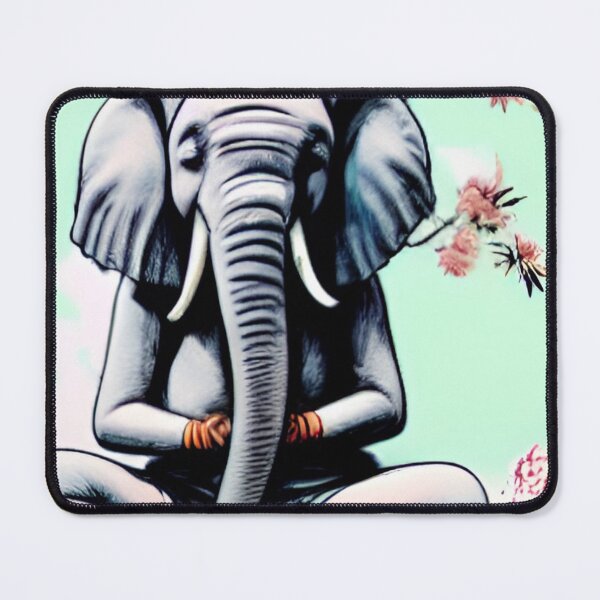 Item preview, Meditating Elephant Artwork designed and sold by NellVerde.